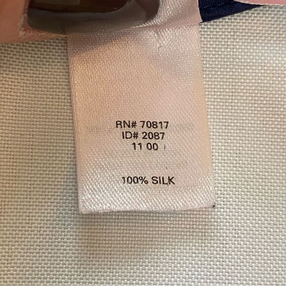 Rare Y2K Victoria’s Secret Silk Charmeuse Blue Print Slip Dress Size Medium - Picture 10 of 12